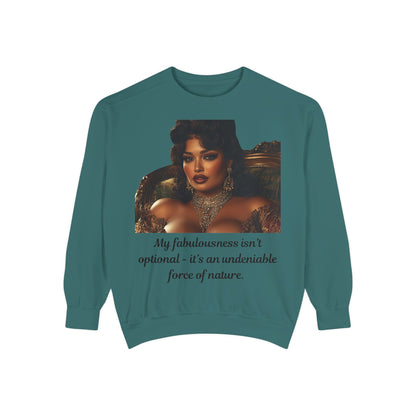 FAT GIRL™ Luxe Sweatshirt – “Elegance, Uninterrupted” Edition