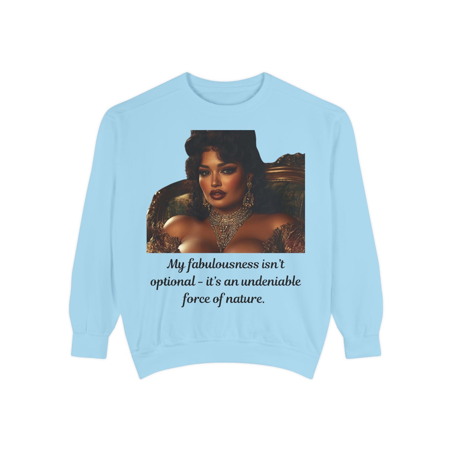 FAT GIRL™ Luxe Sweatshirt – “Elegance, Uninterrupted” Edition