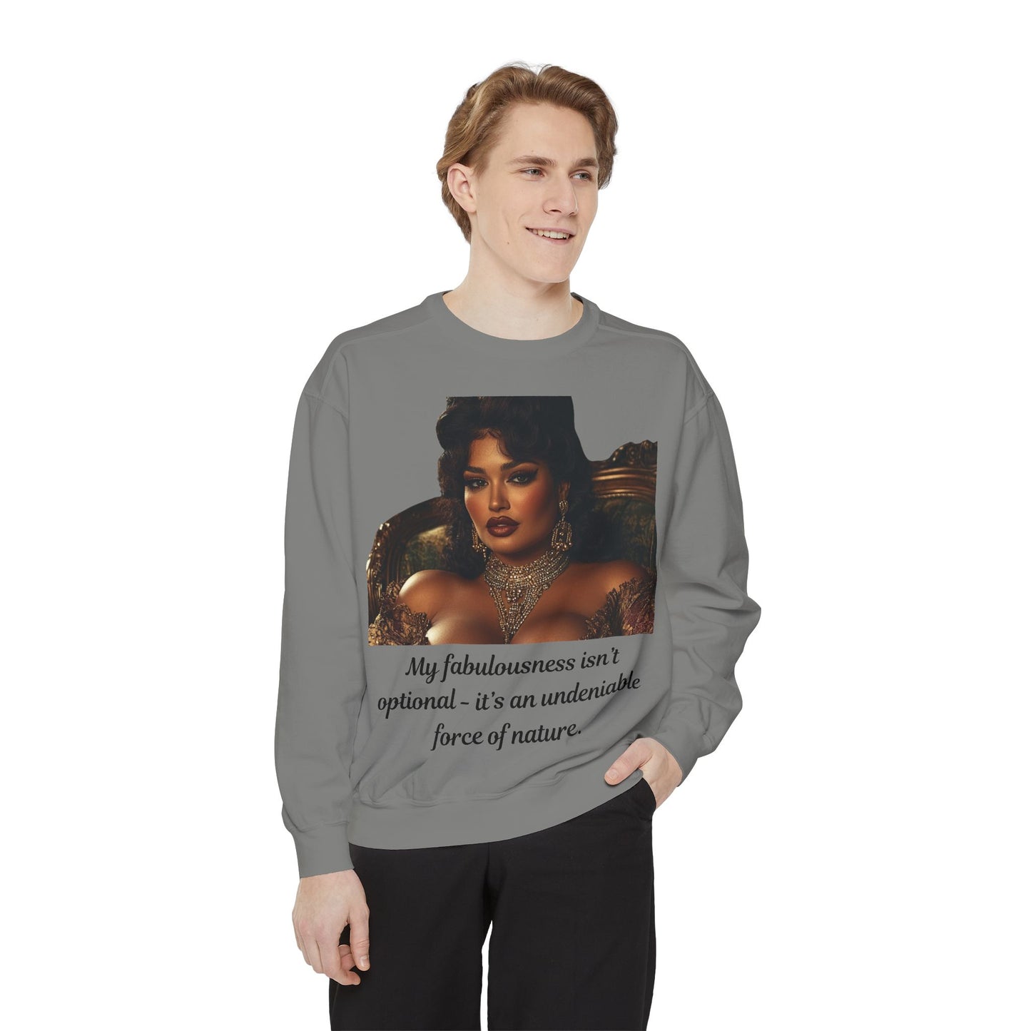 FAT GIRL™ Luxe Sweatshirt – “Elegance, Uninterrupted” Edition