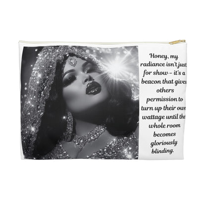 FAT GIRL™ Luxe Radiance Cosmetic Bag – Large