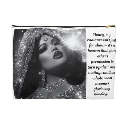 FAT GIRL™ Luxe Radiance Cosmetic Bag – Large