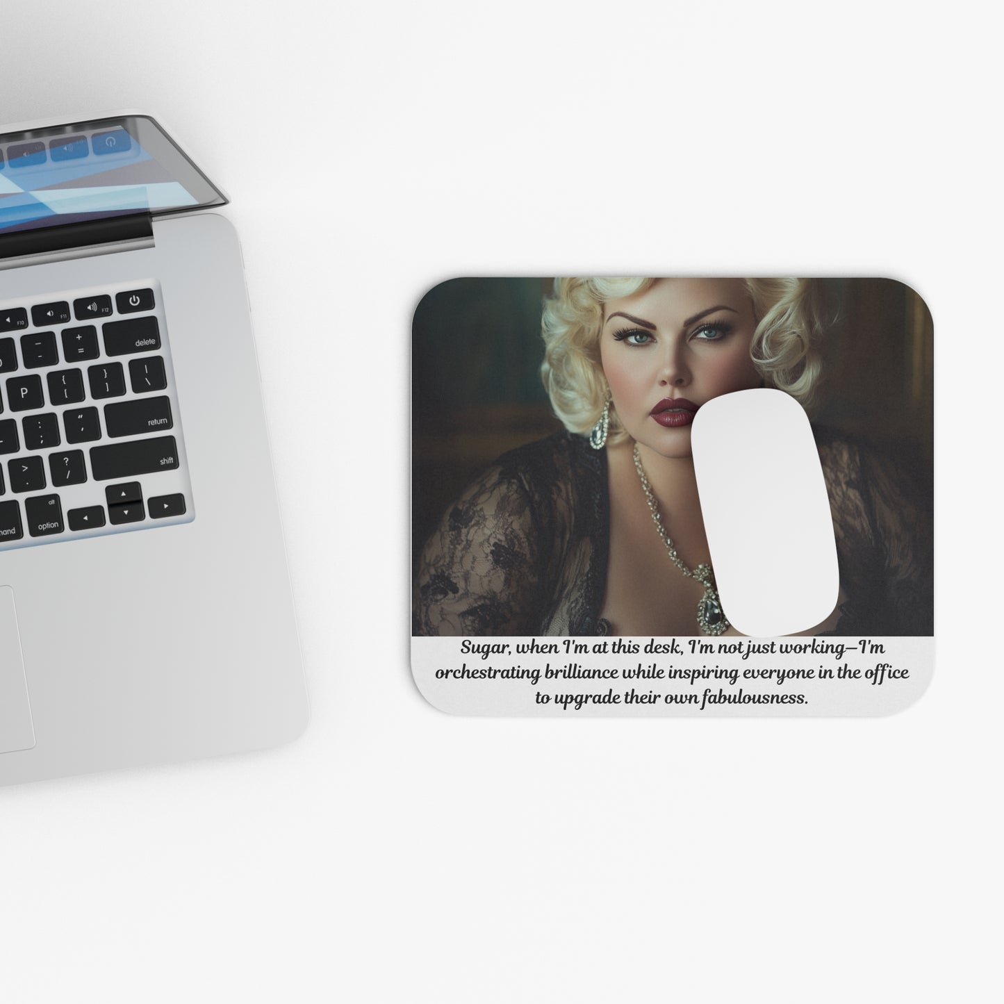 FAT GIRL™ Desk Couture Mouse Pad – “Brilliance Mode” Edition