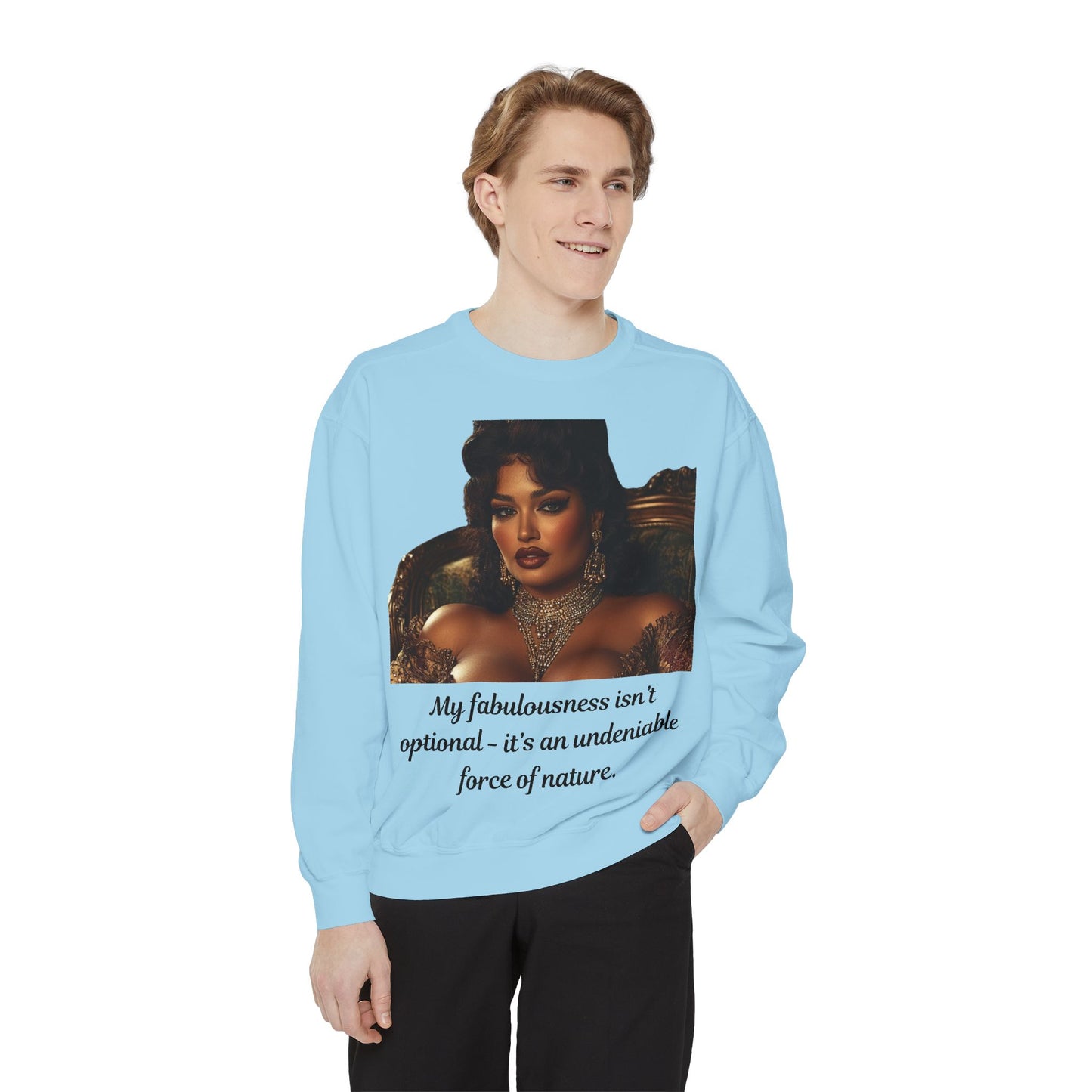 FAT GIRL™ Luxe Sweatshirt – “Elegance, Uninterrupted” Edition