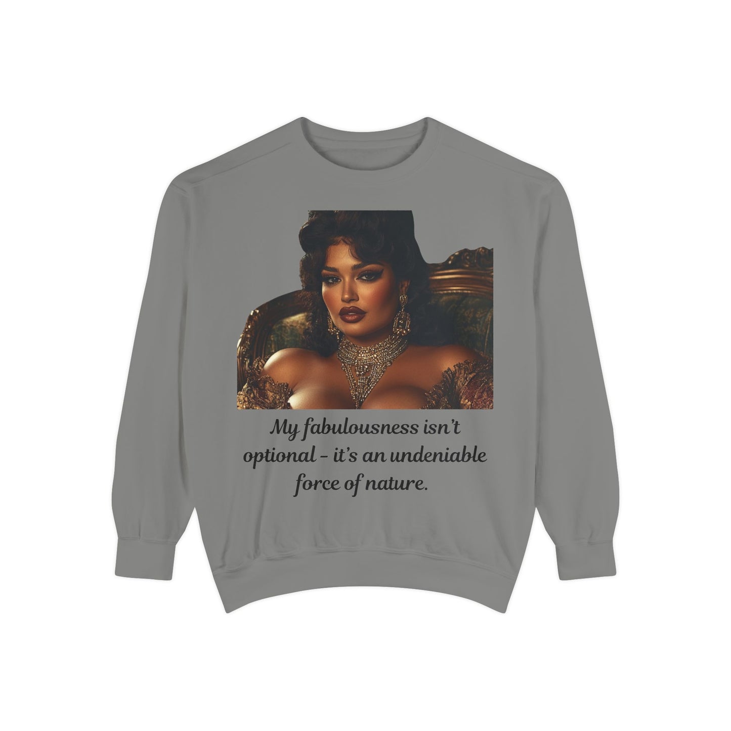 FAT GIRL™ Luxe Sweatshirt – “Elegance, Uninterrupted” Edition