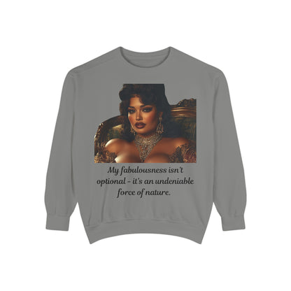 FAT GIRL™ Luxe Sweatshirt – “Elegance, Uninterrupted” Edition