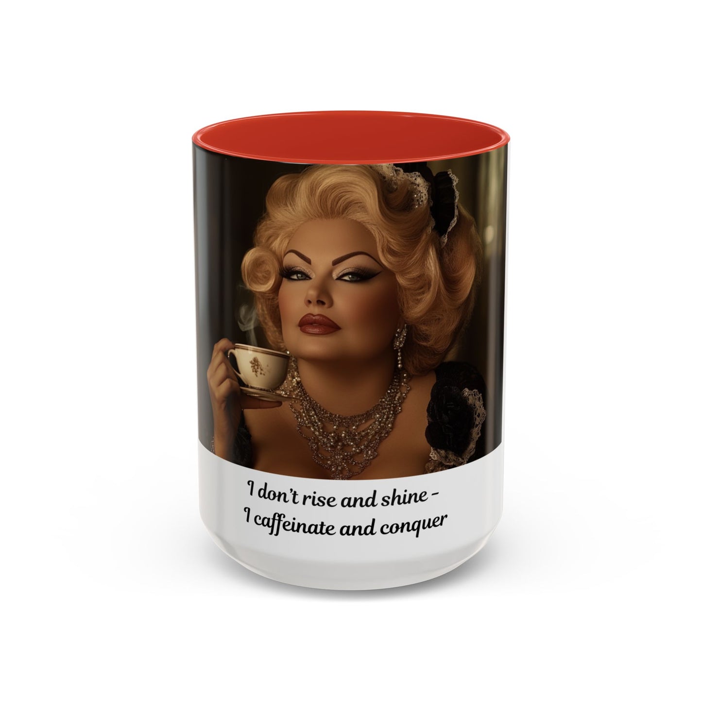 FAT GIRL™ Mug — “Caffeinate & Conquer (15oz)