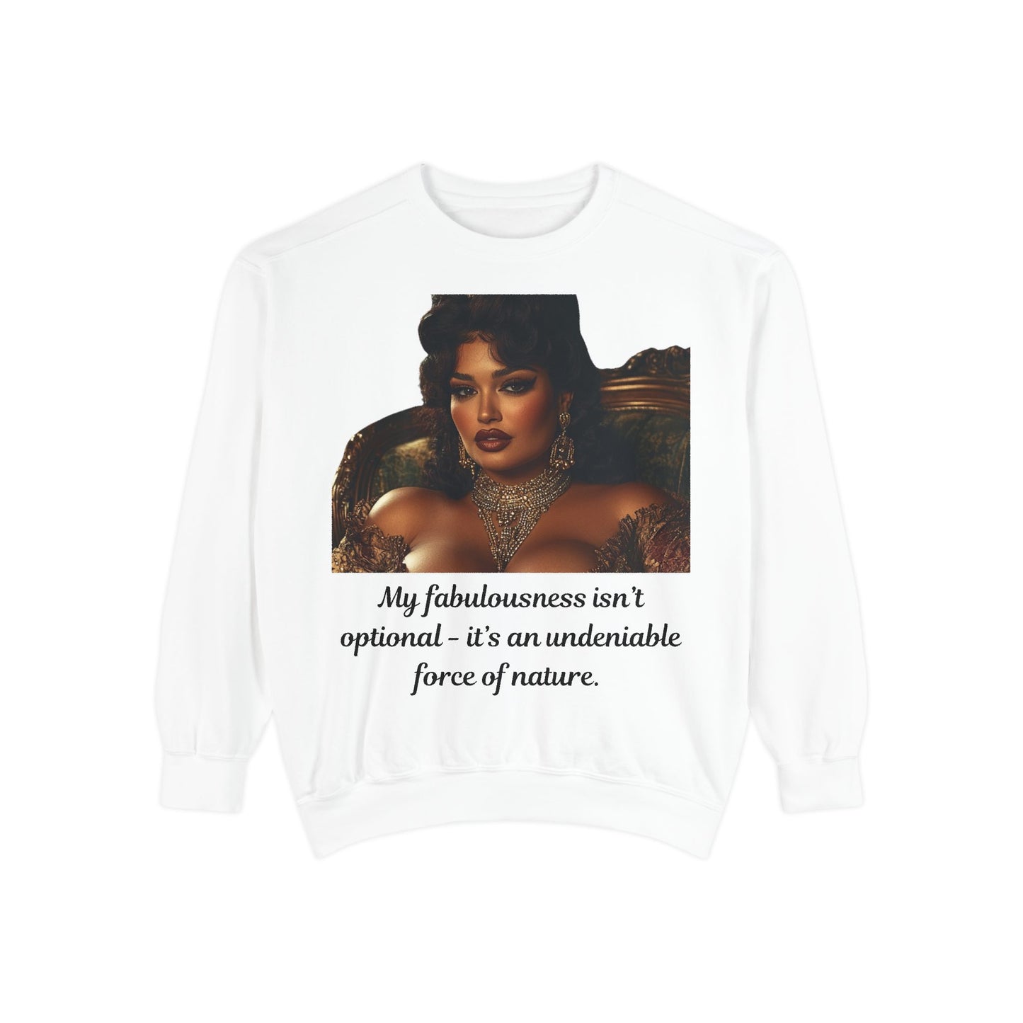 FAT GIRL™ Luxe Sweatshirt – “Elegance, Uninterrupted” Edition