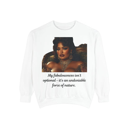 FAT GIRL™ Luxe Sweatshirt – “Elegance, Uninterrupted” Edition