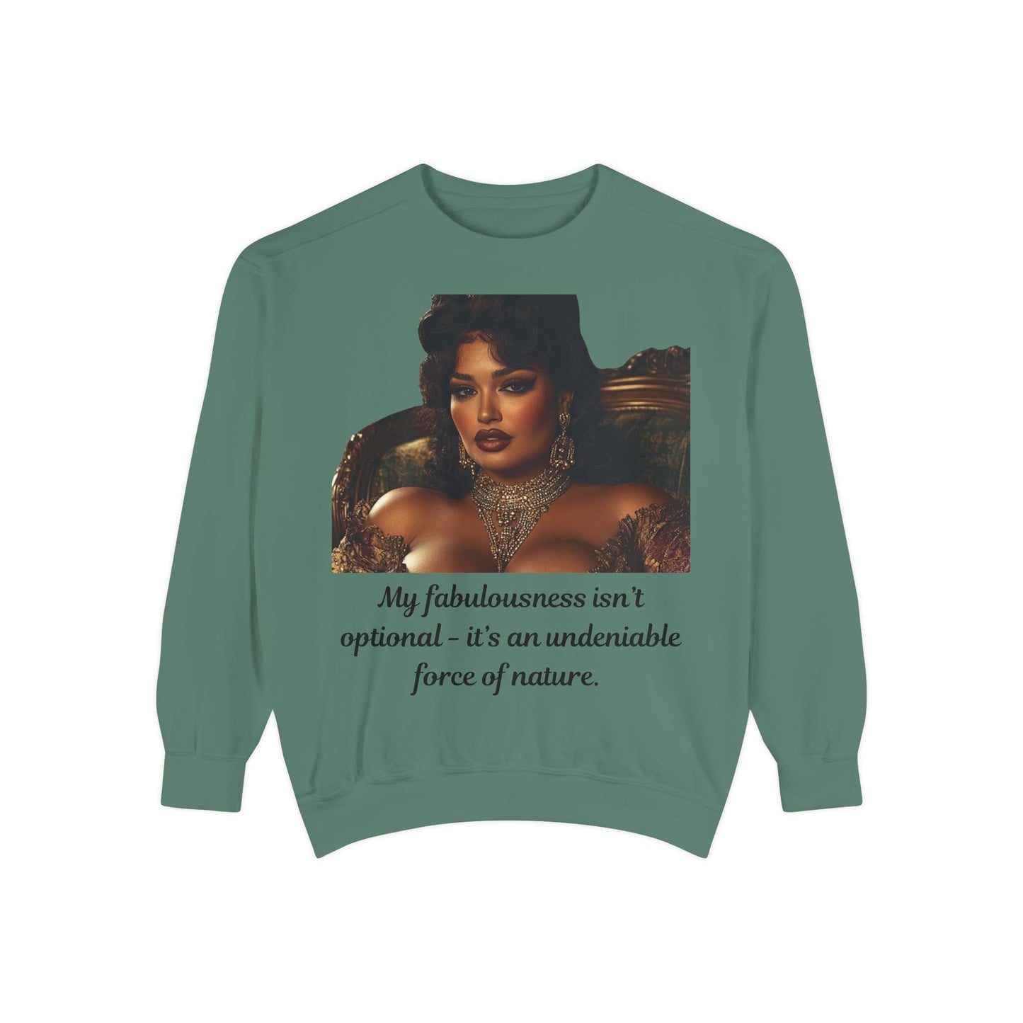 FAT GIRL™ Luxe Sweatshirt – “Elegance, Uninterrupted” Edition