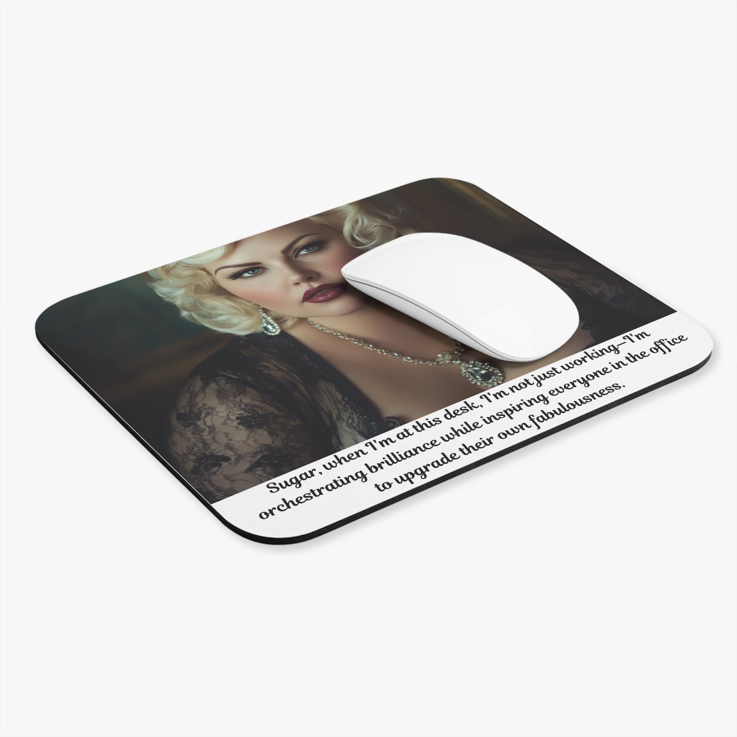 FAT GIRL™ Desk Couture Mouse Pad – “Brilliance Mode” Edition