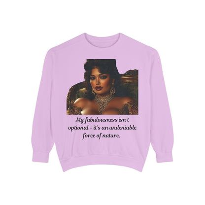 FAT GIRL™ Luxe Sweatshirt – “Elegance, Uninterrupted” Edition